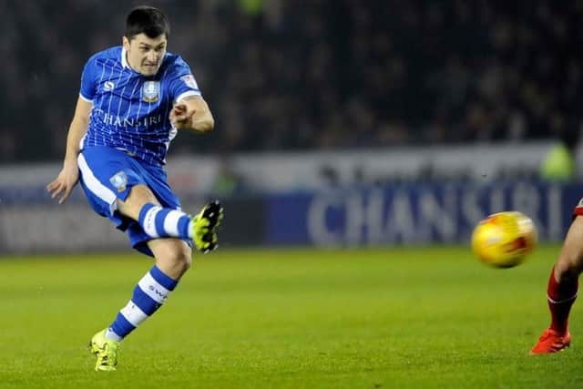 Fernando Forestieri has a shot on goal in the win over Blackburn, a game in which he started on the bench