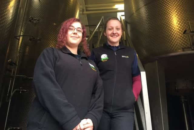 Josie Gill (right) has worked at the popular Bradfield Brewery for seven years