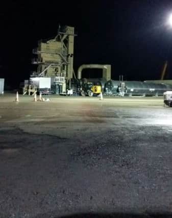 Night time operations to replace the runway, the second longest in the North