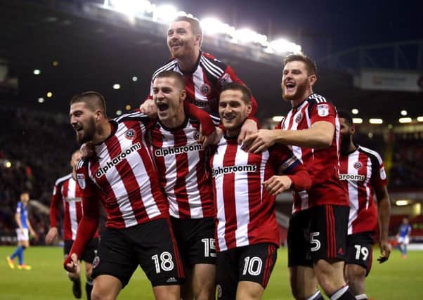 Sheffield United remain on top of the League One table ahead of Saturday's game with Bolton Wanderers. Pic Simon Bellis/Sportimage