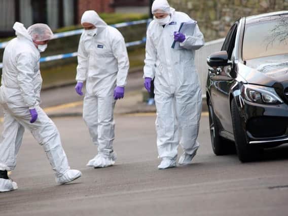 Forensics officers at the scene of the fatal shooting in Daniel Hill, Upperthorpe (Glenn Ashley)