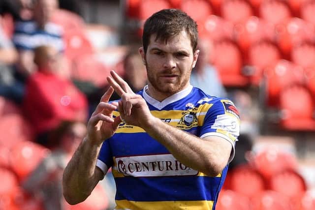 Liam Welham scored Dons' first try. Picture: Andrew Roe