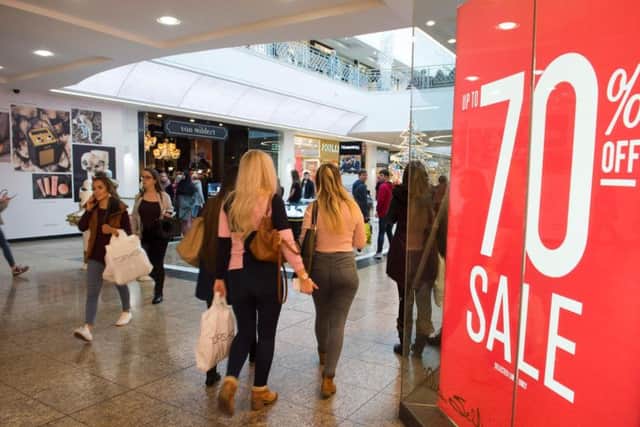Shoppers take advantage of the Boxing Day sales.
