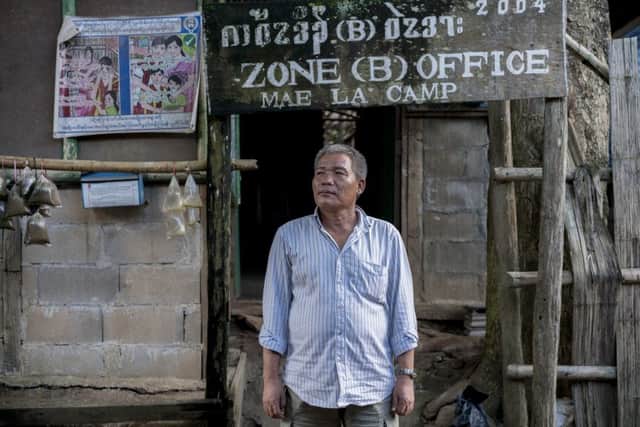 Burmese refugee camps in Thailand. Shew Hlaing, 55, a zone leader in Mae La camp.

Photo: Matt Gonzalez-Noda