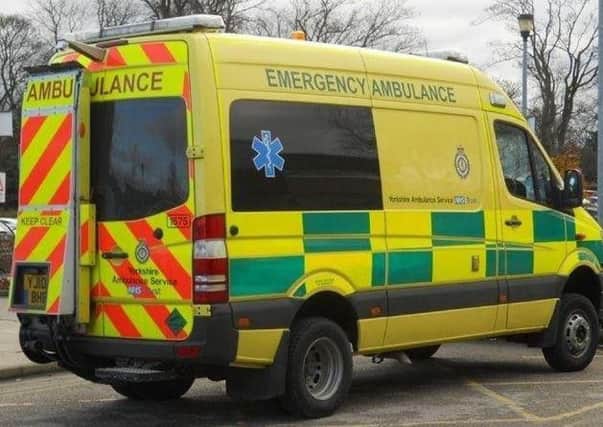 A man was trapped under a car in Sheffield