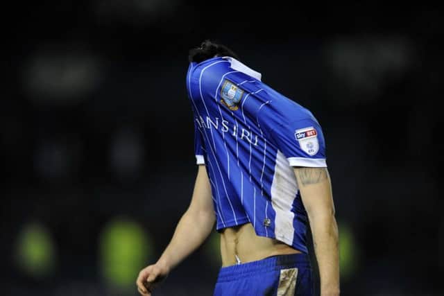 Bad night for Owls goalscorer Fernando Forestieri.....Pic Steve Ellis