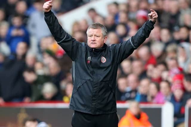 Chris Wilder's side faces Bolton Wanderers on Saturday. Pic David Klein/Sportimage
