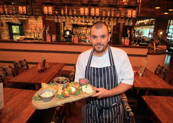 Food review at the Forum Kitchen + Bar on Devonshire Street in Sheffield. Pictured is head chef Matt Wasnidge. Picture: Chris Etchells