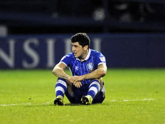 A frustrated Fernando Forestieri during the defeat to Brentford on Tuesday night