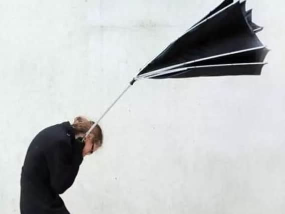 Strong winds are set to batter the region today