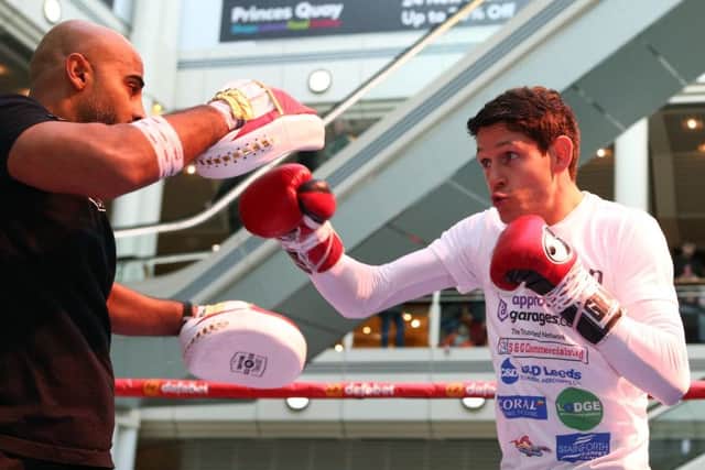 Gavin McDonnell during his open workout in Hull this week. Picture: Matchroom