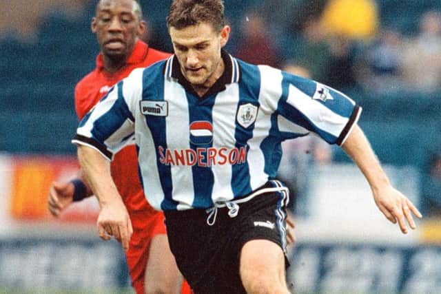 Sky Sports pundit Andy Hinchcliffe in his Sheffield Wednesday playing days