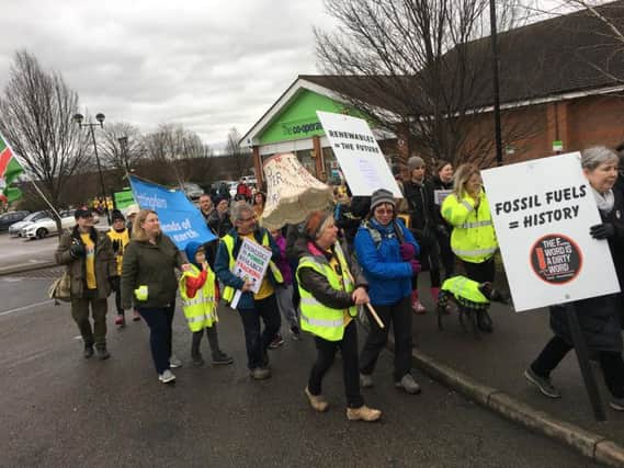 Organisers say today's anti-fracking march was a success