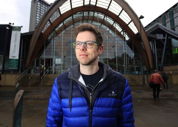 Nathan Adams is a research scientist at Sheffield University and he is this weeks Favourite Things subject for the Sheffield Telegraph - one of his choices is the Winter Garden. Picture: Chris Etchells