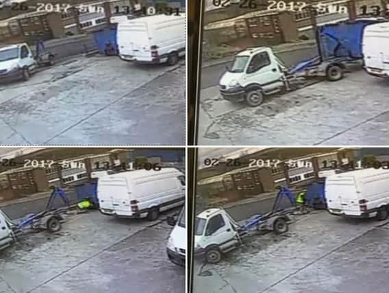 CCTV stills of the theft on Sunday, February 25