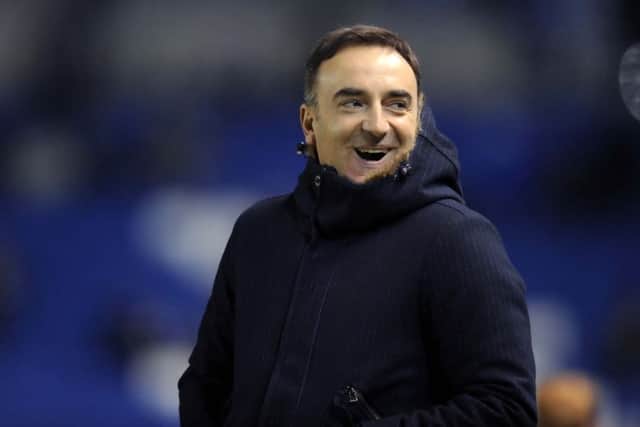 A smiling Carlos Carvalhal