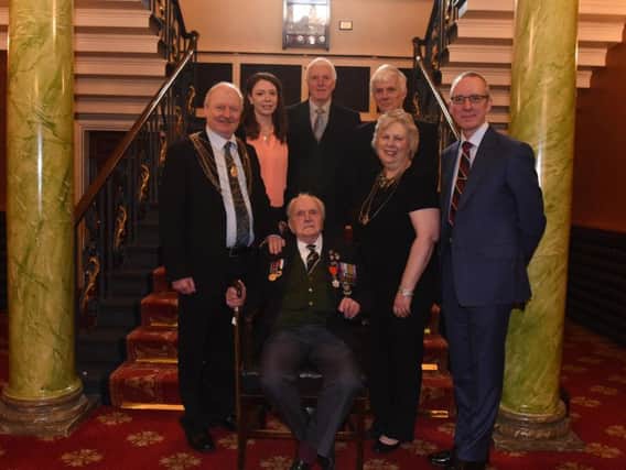 Lance Corporal Fred Adamson's family joined him at Mansion House in Doncaster for a civic reception last week. It was hosted by Doncaster civic mayor David Nevett and his wife Kathleen