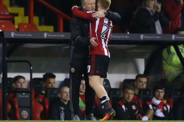 Chris Wilder is pleased with Mark Duffy's contribution so far this season. Pic Simon Bellis/Sportimage