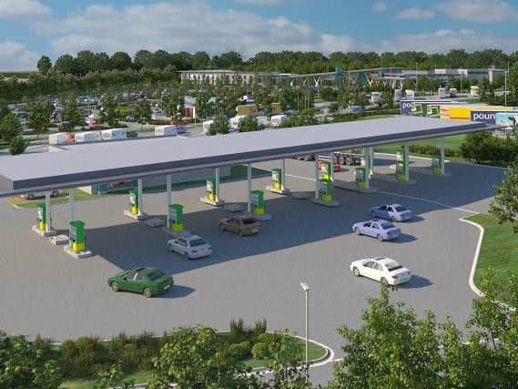 How the Moto station off the A1(M) could look.