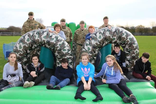 Year nine pupils from five Barnsley secondary schools take part in a range of different activities with the TA
