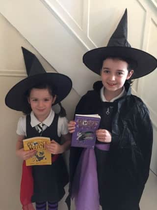Betsy, 5 and Lily 8 Holt World Book Day