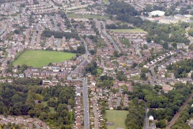 Dronfield from above.