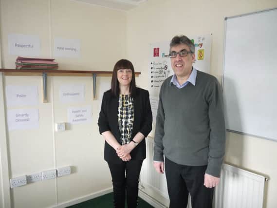 Helen Johnson, Community and Employee Engagement Officer for Streets Ahead and David Lincoln, Job Coach for Sheffield College