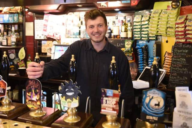 Pub manager Nathan Hehir is pleased alcohol duty will stay the same