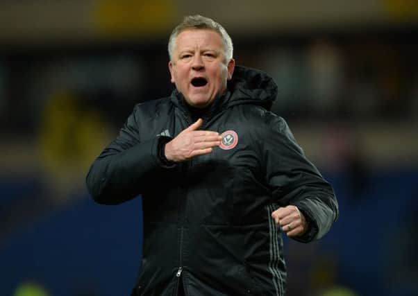 Chris Wilder shows his passion for Sheffield United: Robin Parker/Sportimage