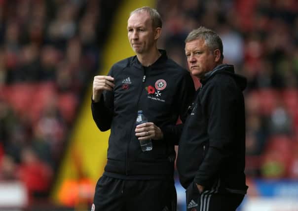 Chris Wilder and Alan Knill want their players to think for themselves. Pic Simon Bellis/Sportimage
