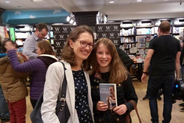 Bryony and Scarlet Hartley at the book signing.