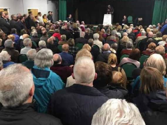 Dronfield residents packed into a public meeting