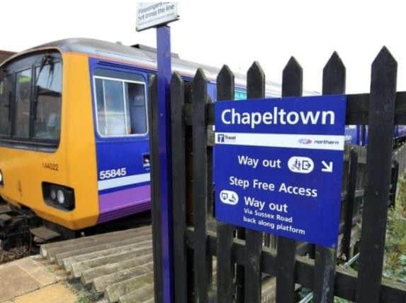 A Northern Rail train at Chapeltown station
