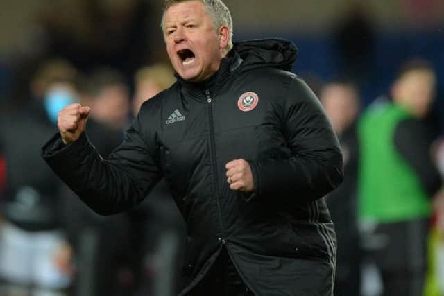 Chris Wilder celebrates another victory