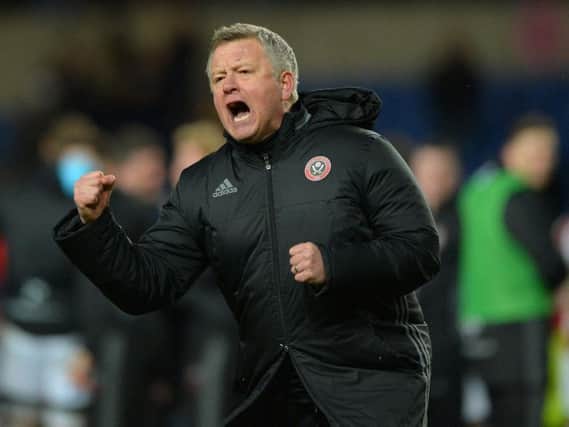 Chris Wilder celebrates another victory