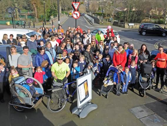 Oughtibridge residents gather to call on Sheffield Council to improve road safety in the area.