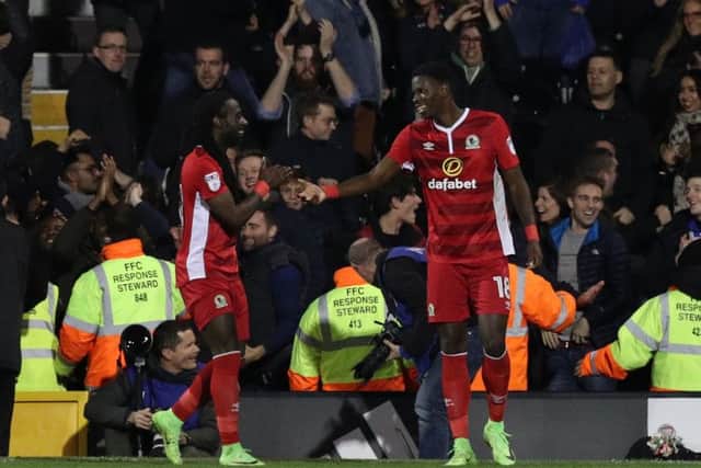 Lucas Joao, right, celebrates his late goal against Fulham