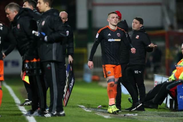 Caolan Lavery should be fit to face Charlton Athletic tomorrow. Pic David Klein/Sportimage