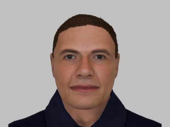E-fit picture of man wanted by police.