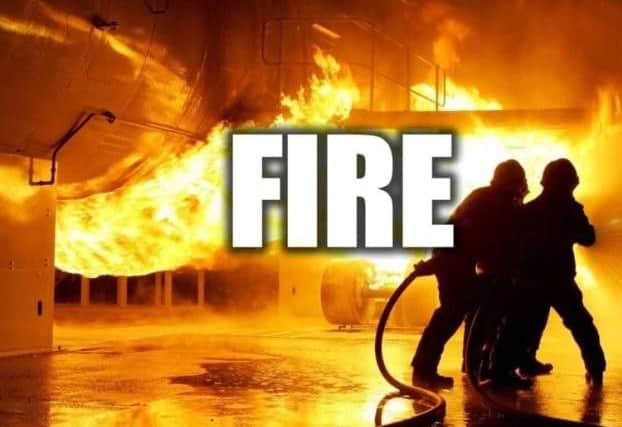 Firefighters dealt with a shed fire in Rossington