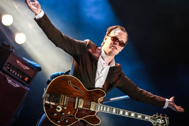 Joe Bonamassa welcomes UK fans with open arms - here comes the real deal. Photo: Christie Goodwin.
