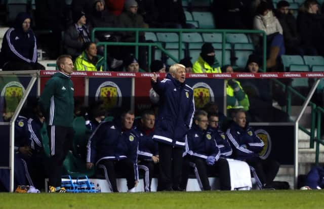 Scotland manager Gordon Strachan gestures on the touchline during the International Friendly match at Easter Road, Edinburgh. PRESS ASSOCIATION Photo. Andrew Milligan/PA Wire.