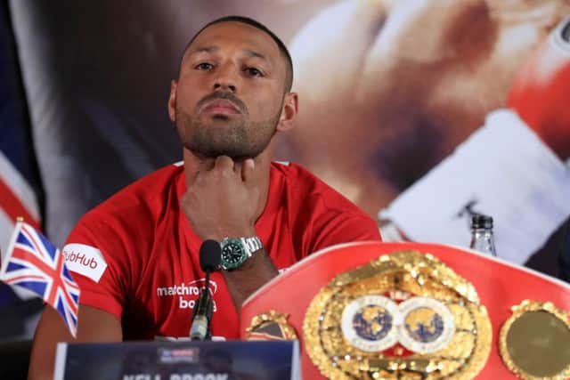 Kell Brook during a press conference at Bramall Lane, Sheffield. Pic: Tim Goode/PA Wire
