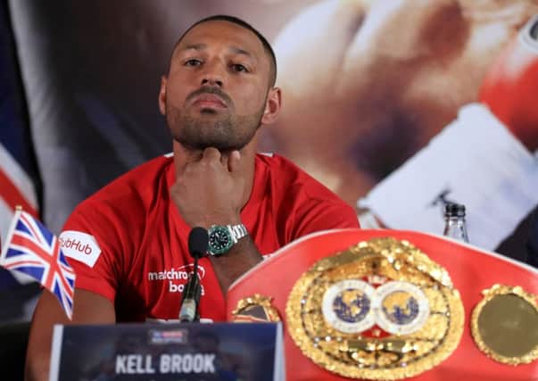 Kell Brook during a press conference at Bramall Lane, Sheffield. Pic: Tim Goode/PA Wire