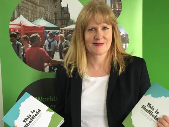 Sheffield Bid manager Diane Jarvis with the This Is Sheffield guide.