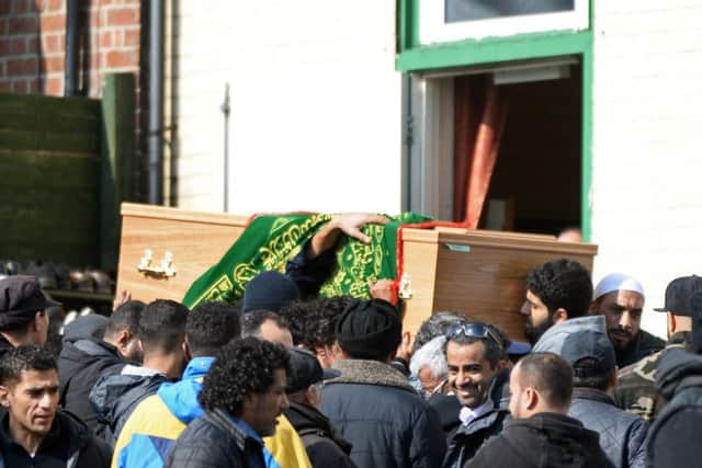 Up to 1,200 peopl are estimated to have attended Aseel's funeral