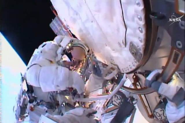 British astronaut Tim Peake takes a space walk during his time on the International Space Station (ESA/NASA)