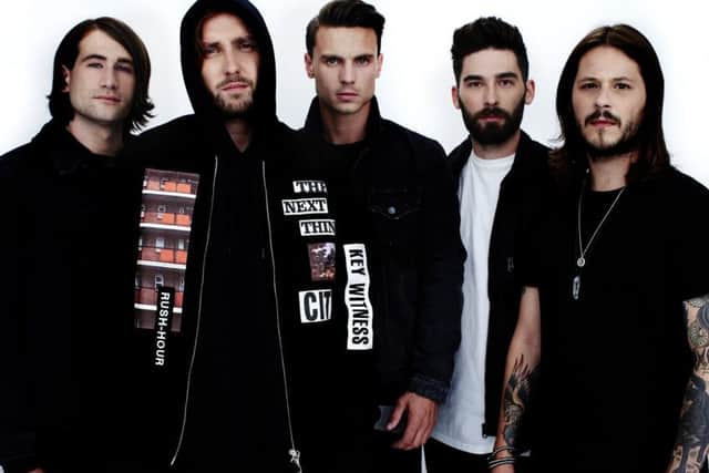 You Me at Six, with Josh Franceshi second from left