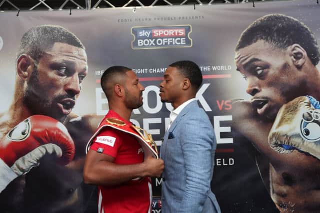 Brook and Spence face off at a press briefing at Bramall Lane. Pic: Lawrence Lustig