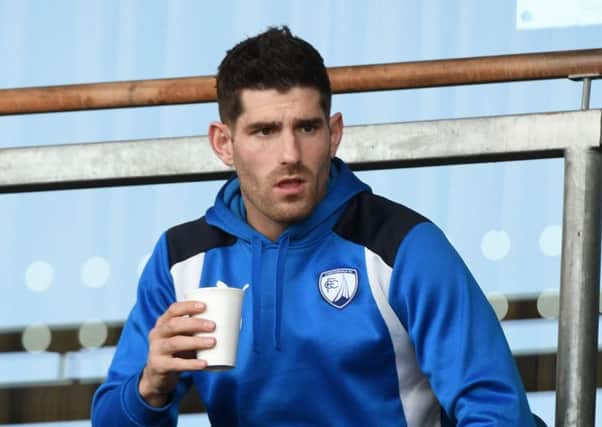 Picture Andrew Roe/AHPIX LTD, Football, EFL Sky Bet League One, Chesterfield Town v Rochdale, Proact Stadium, 25/03/17, K.O 3pm

Chesterfield's Ched Evans in the stand

Andrew Roe>>>>>>>07826527594